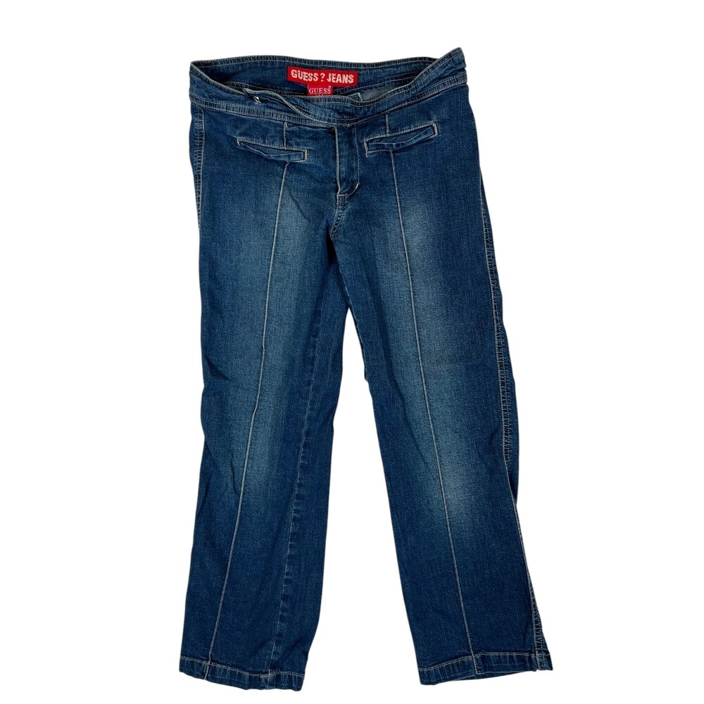 Vintage Guess Capri Denim Jeans Women's Size 27 Low Rise Y2K